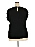 Papermoon 100% Polyester Black Short Sleeve Blouse Size 2X - photo 2