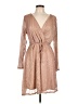 Maurices Metallic Tan Cocktail Dress Size L - photo 1