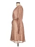 Maurices Metallic Tan Cocktail Dress Size L - photo 5