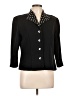 Sag Harbor 100% Polyester Polka Dots Black Blazer Size 10 - photo 1