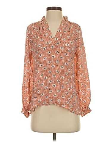 Tucker 3/4 Sleeve Silk Top (view 1)
