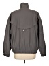 Gallery 100% Polyester Solid Gray Jacket Size L - photo 2