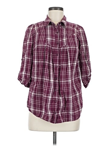 Decree 3/4 Sleeve Button-Down Shirt (view 1)