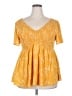 Torrid Yellow Short Sleeve Top Size 2X Plus (2) - photo 1