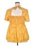 Torrid Yellow Short Sleeve Top Size 2X Plus (2) - photo 2