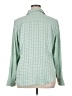 Worthington 100% Polyester Green Long Sleeve Blouse Size XL - photo 2