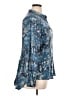Lola P. Print Blue Long Sleeve Blouse Size XL - photo 4