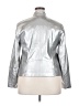Torrid 100% Polyester Metallic Silver Jacket Size 2X Plus (2) - photo 2