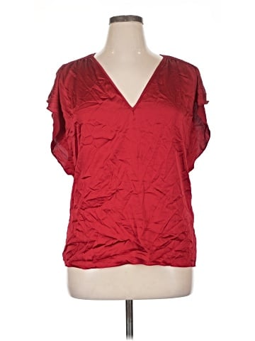 White House Black Market Short Sleeve Blouse (view 1)