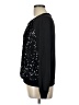 Cache 100% Polyester Black Long Sleeve Blouse Size L - photo 5