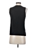 Vince. 100% Leather Solid Black Sleeveless Blouse Size 4 - photo 2