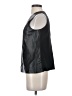 Vince. 100% Leather Solid Black Sleeveless Blouse Size 4 - photo 5