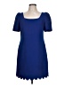 Leifsdottir 100% Polyester Solid Blue Casual Dress Size 10 - photo 1