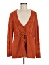 Two Twenty 100% Acrylic Orange Cardigan Size M - photo 1