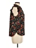 Ann Taylor LOFT 100% Polyester Floral Black Sleeveless Blouse Size M (petite) - photo 4