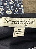 North Style Polka Dots Blue Casual Dress Size 18 - photo 7