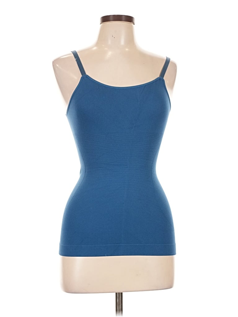 Pre-owned Shapermint Tank Top Blue Strapless Neckline Tops