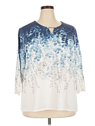 Alfred Dunner 3/4 Sleeve T-Shirt (view 1)
