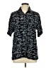 Harley Davidson Print Black Short Sleeve Button-Down Shirt Size L - photo 1