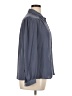 Express 100% Polyester Gray Long Sleeve Blouse Size XL - photo 4