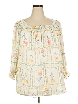 Lc Lauren Conrad 3/4 Sleeve Blouse