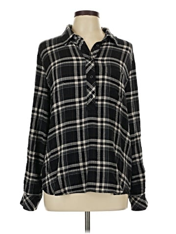Cosmic Blue Love Long Sleeve Blouse (view 1)