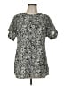 ExOfficio Silver Black Short Sleeve Blouse Size L - photo 1