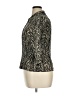 Kathy Che 100% Polyester Chevron-herringbone Black 3/4 Sleeve Blouse Size 14 - photo 5