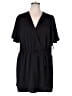 Emma & Michele 100% Polyester Solid Black Romper Size 2X - photo 1