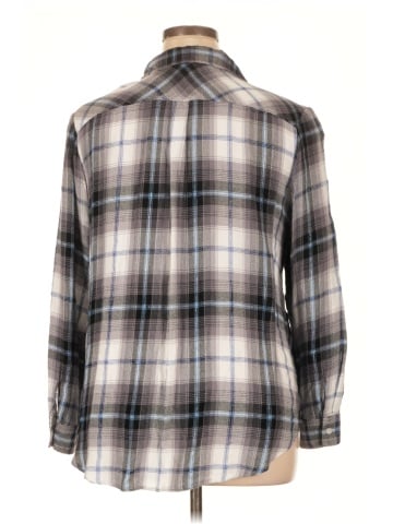 a.n.a. A New Approach 3/4 Sleeve Button-Down Shirt (view 2)