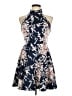 B. Darlin Floral Blue Cocktail Dress Size 9 - 10 - photo 1