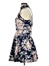 B. Darlin Floral Blue Cocktail Dress Size 9 - 10 - photo 5