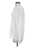 Perry Ellis 100% Linen White Long Sleeve Blouse Size S - photo 5