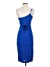 Lena Solid Blue Cocktail Dress Size S - photo 2
