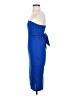Lena Solid Blue Cocktail Dress Size S - photo 5