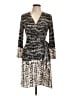 BCBGMAXAZRIA Animal Print Gray Casual Dress Size L - photo 1