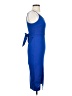 Lena Solid Blue Cocktail Dress Size S - photo 4