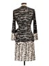 BCBGMAXAZRIA Animal Print Gray Casual Dress Size L - photo 2