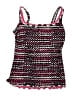 Profile by Gottex Chevron-herringbone Black Pink Swimsuit Top Size XL - photo 1