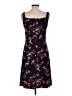Chaps 100% Polyester Floral Black Cocktail Dress Size M - photo 2