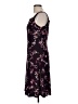 Chaps 100% Polyester Floral Black Cocktail Dress Size M - photo 5