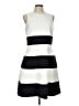 Ann Taylor Stripes White Casual Dress Size 10 - photo 1