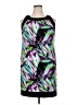 AB Studio Graphic Purple Cocktail Dress Size XL - photo 1