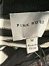 Pink Rose Stripes Ivory Pullover Sweater Size M - photo 7