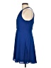 Express 100% Polyester Solid Blue Cocktail Dress Size 10 - photo 5