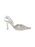 Rene Caovilla Silver Heels Size EU 36 1/2 - photo 1