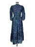 Sandro 100% Silk Paisley Blue Casual Dress Size XL (4) - photo 2