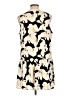 Nine West 100% Polyester Graphic Ivory Casual Dress Size L (petite) - photo 2