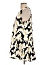 Nine West 100% Polyester Graphic Ivory Casual Dress Size L (petite) - photo 5