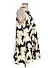 Nine West 100% Polyester Graphic Ivory Casual Dress Size L (petite) - photo 4